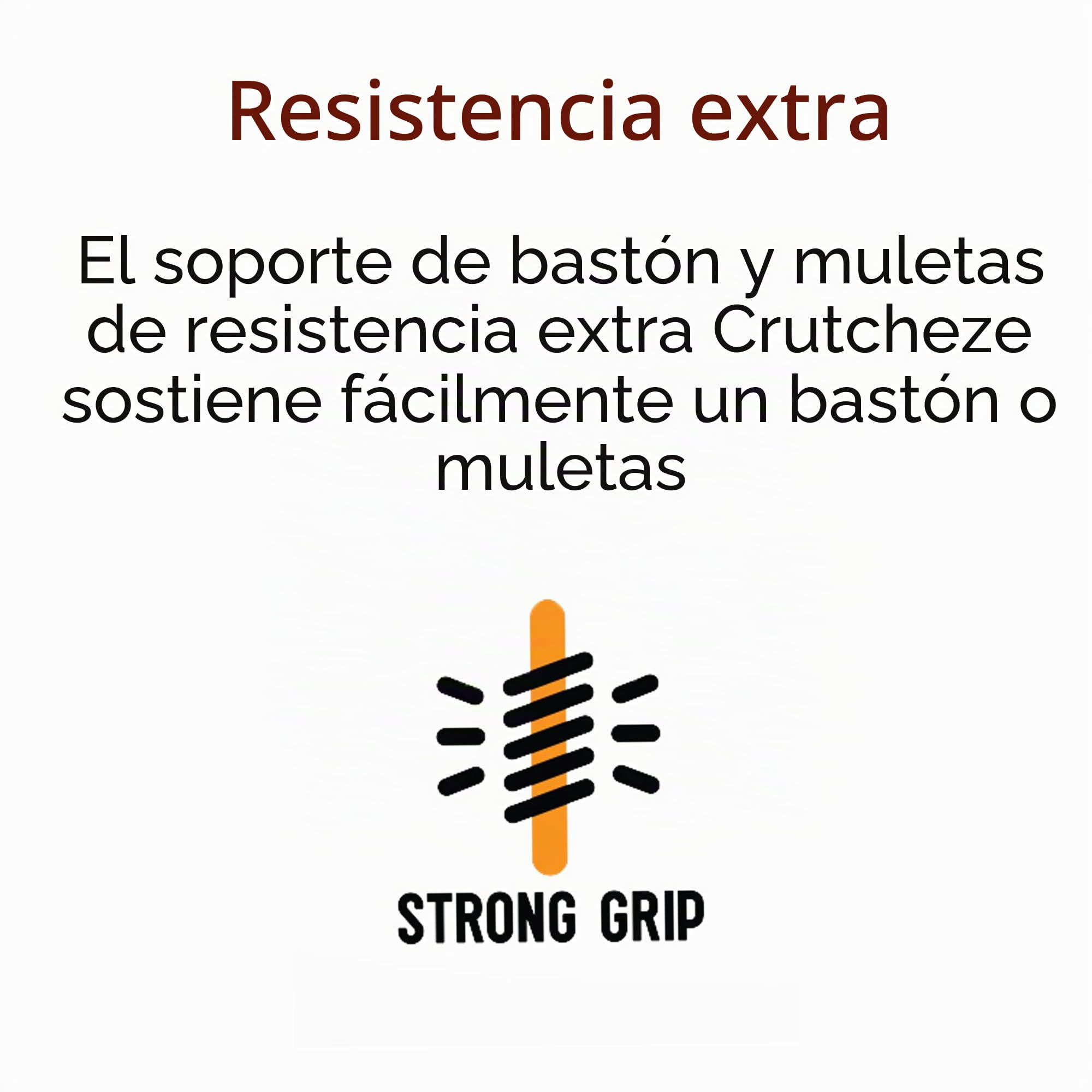 Crutcheze Soporte para bastón, paquete de 3, sostiene bastones al alcance, soporte para bastón, muletas y accesorios para bastón, soporte para agarrador de alcance, accesorio para andador