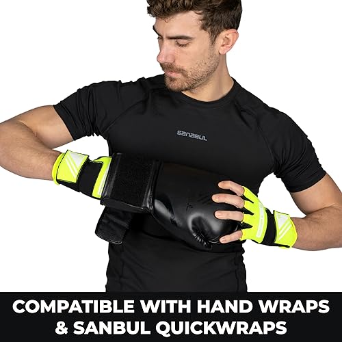 Miniatura 7 de Sanabul Essential - Guantes con gel probados para hombre y mujer, ideales para boxeo, kickboxing, artes marciales mixtas, Muay Thai y entrenamiento