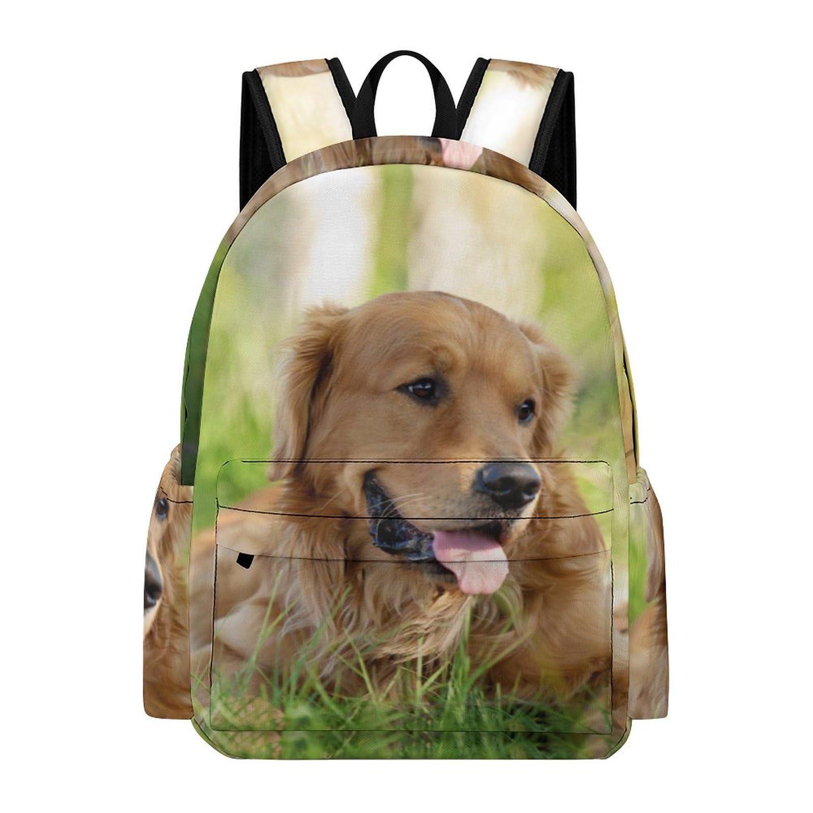 Jzemdybill Unisex Dog Golden Retriever Rucksack, Backpack, Casual Daypack For Outdoors,Sport,Travel