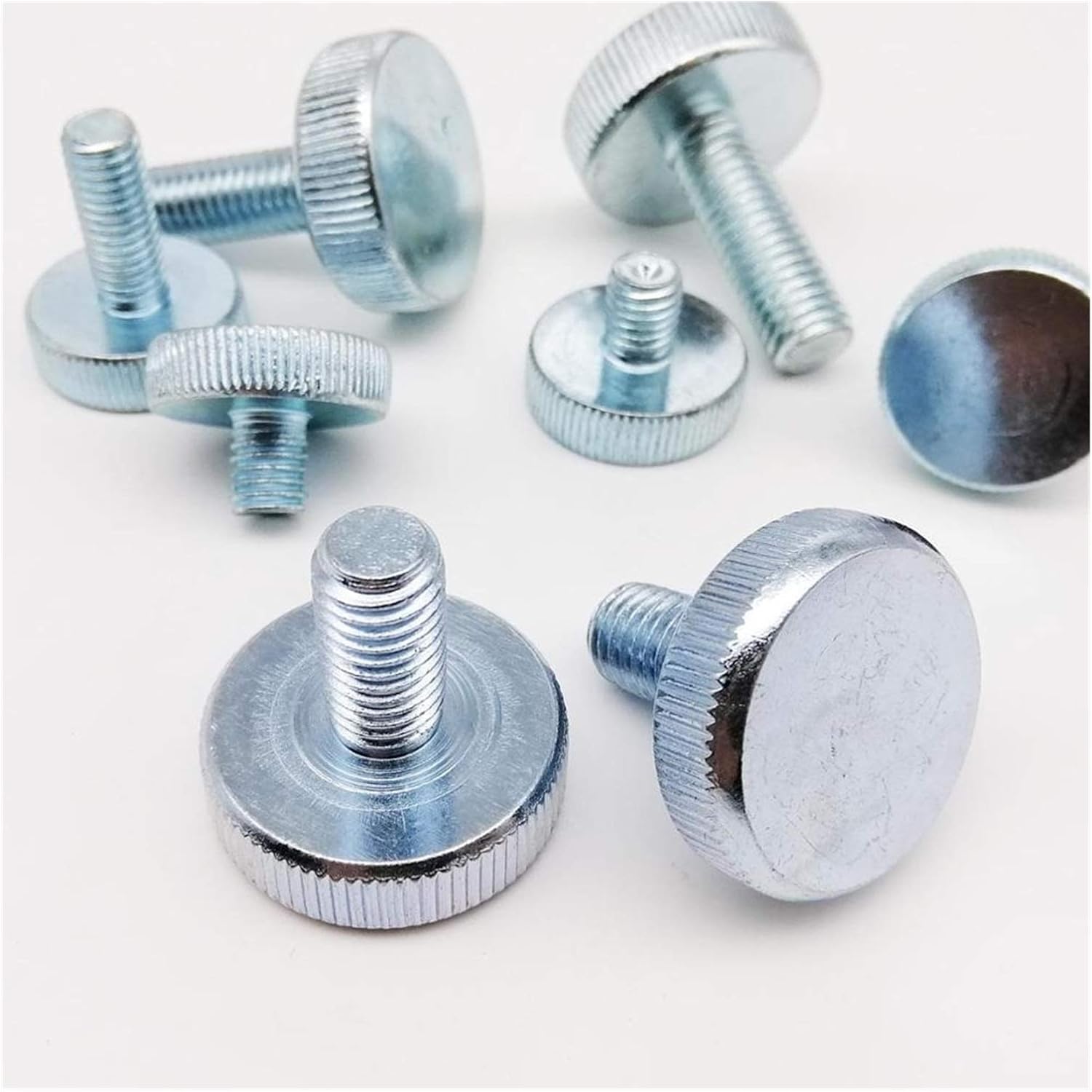 1/5pcs M3 M4 M5 M6 M8 M10 DIN653 GB835 Knurl Flat Head Hand Tighten Thumb Screw Curtain Wall Glass Thumbscrew Adjust Toolless (Length : 8mm, Size : 5pcs M3) (Color : 8mm, (Color : 8mm, Size : 5pcs