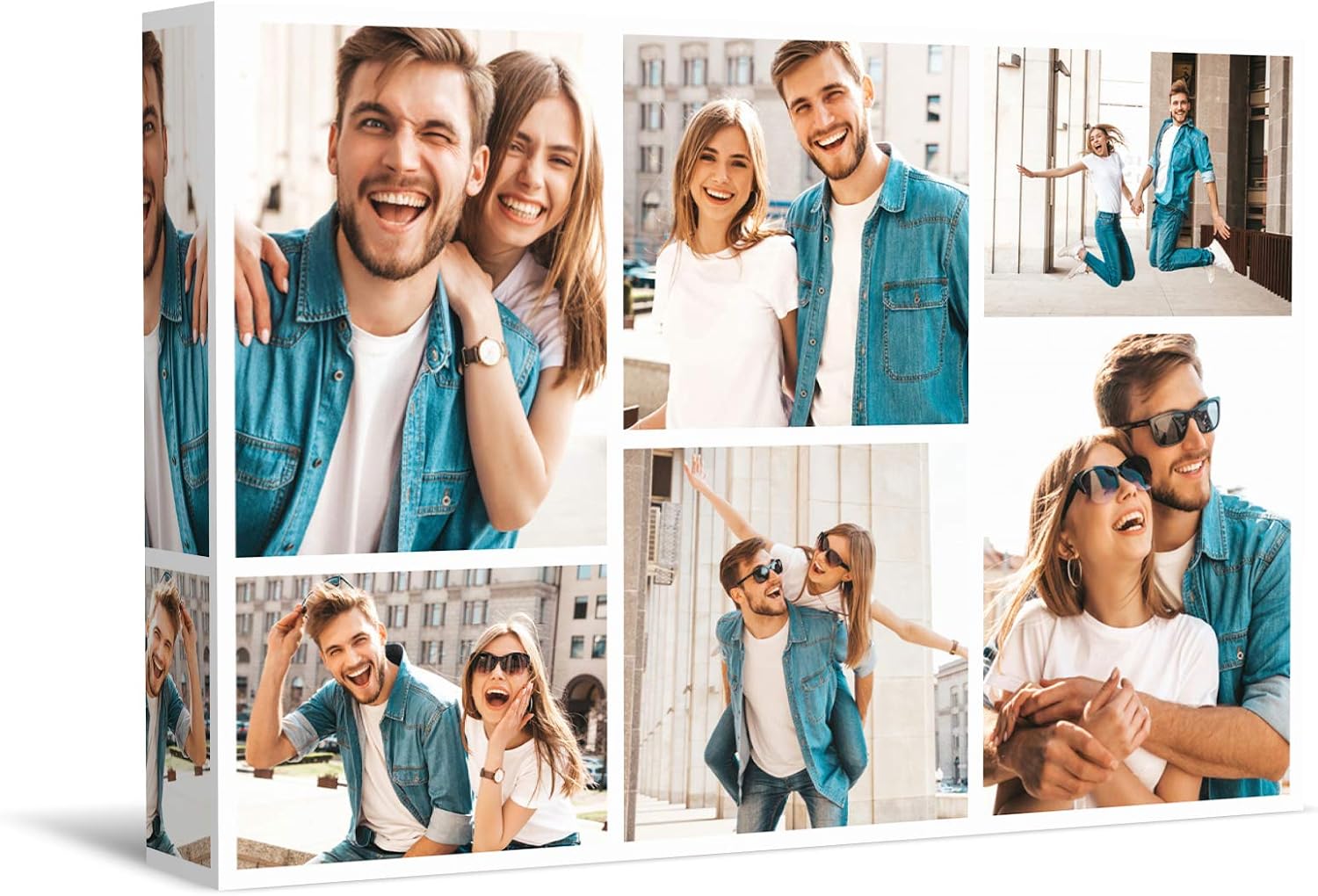 wallart777 Personalized Multi Photo Canvas Wall Art Photo Print with Your Photos Personalized - Canvas Wall Art for Living Room, Bedroom Canvas Prints for Home Decoration (Style-21, 32" x 48")