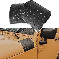 Vista 1 de Hooke Road – Protector de capó negro, para Jeep Wrangler JK & JKU 2007-2018, accesorios, par