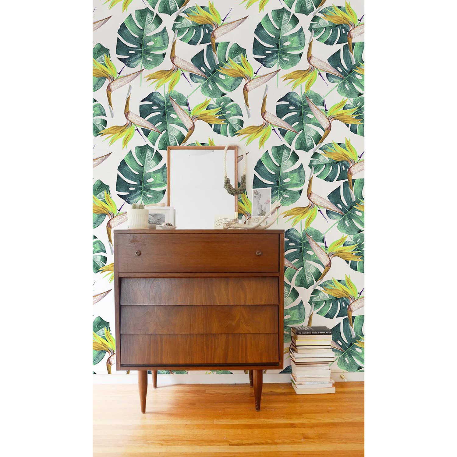 Papier peint feuilles tropicales 416x254 haut de gamme salon