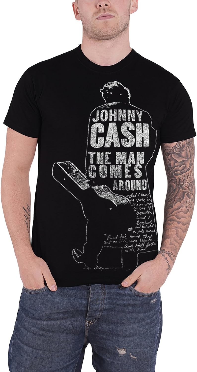 Johnny Cash T Shirt The Man Comes 