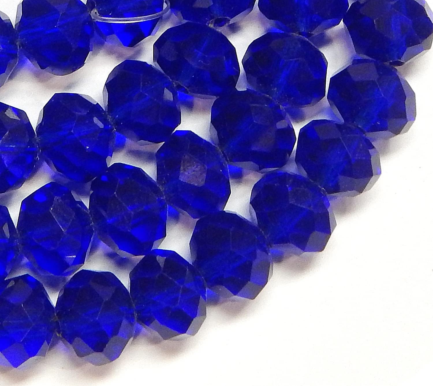 Lot De 30 Perles Anciennes En Cristal Bohème à Facettes - 12 Mm, Finition Ab - Origine Tchécoslovaquie