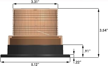 Optronics RBL10AS Led Strobe/Beacon Light, Amber