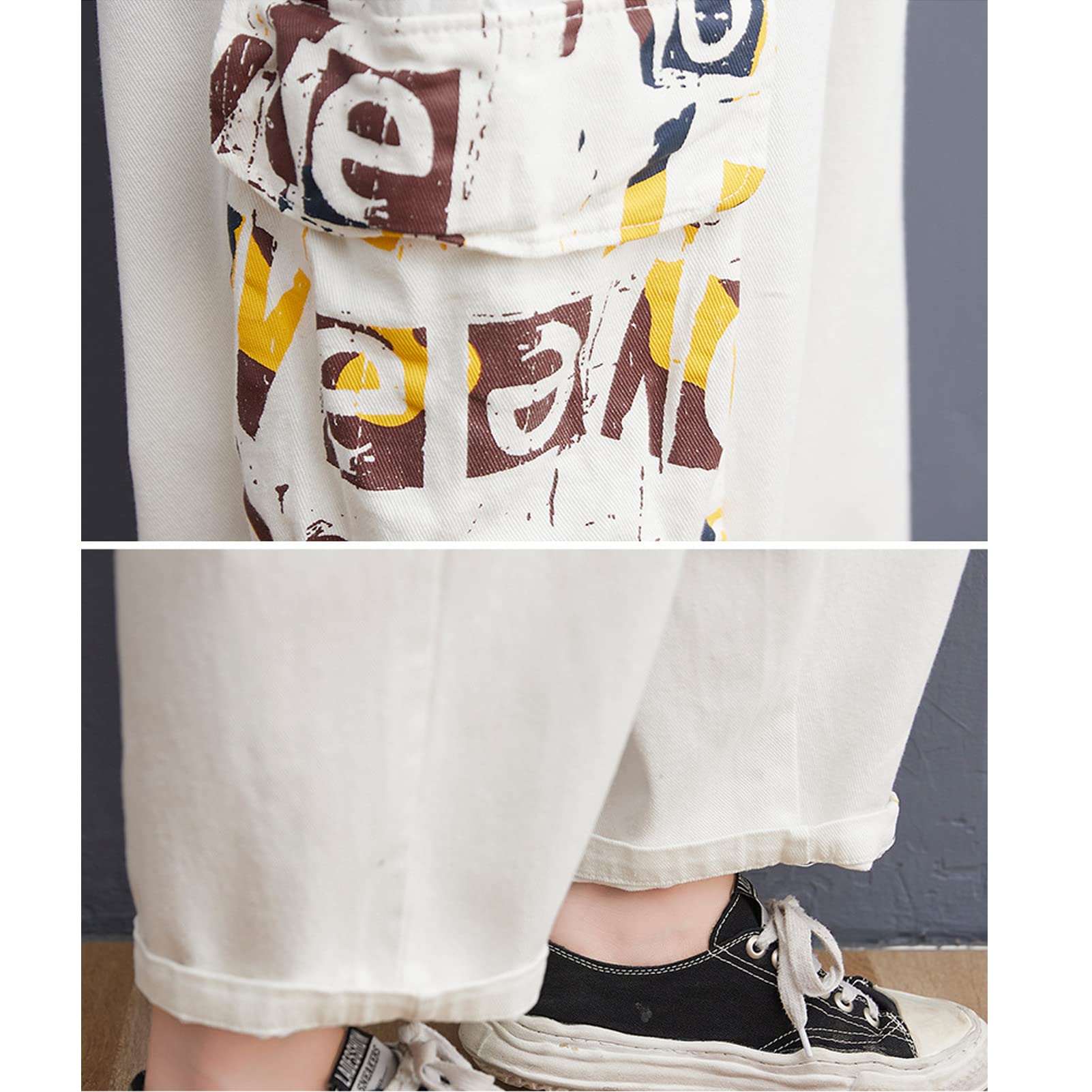 Salopette da donna in denim Salopette Pantaloni da donna Vintage Casual Baggy Jean Tute regolabili Tute Tute a gamba larga Tutina Pantaloni lunghi