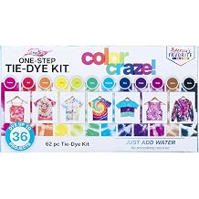 Tulip One Step Tie Dye Kit 12 Rainbow Big 4oz Bottle Color Craze