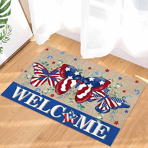 Miniatura 207 de Alfombras y tapetes de cocina Hello Fall, 2 unidades, color azul, naranja, calabaza, hoja de arce, pájaros, alfombras antideslizantes con pasillo