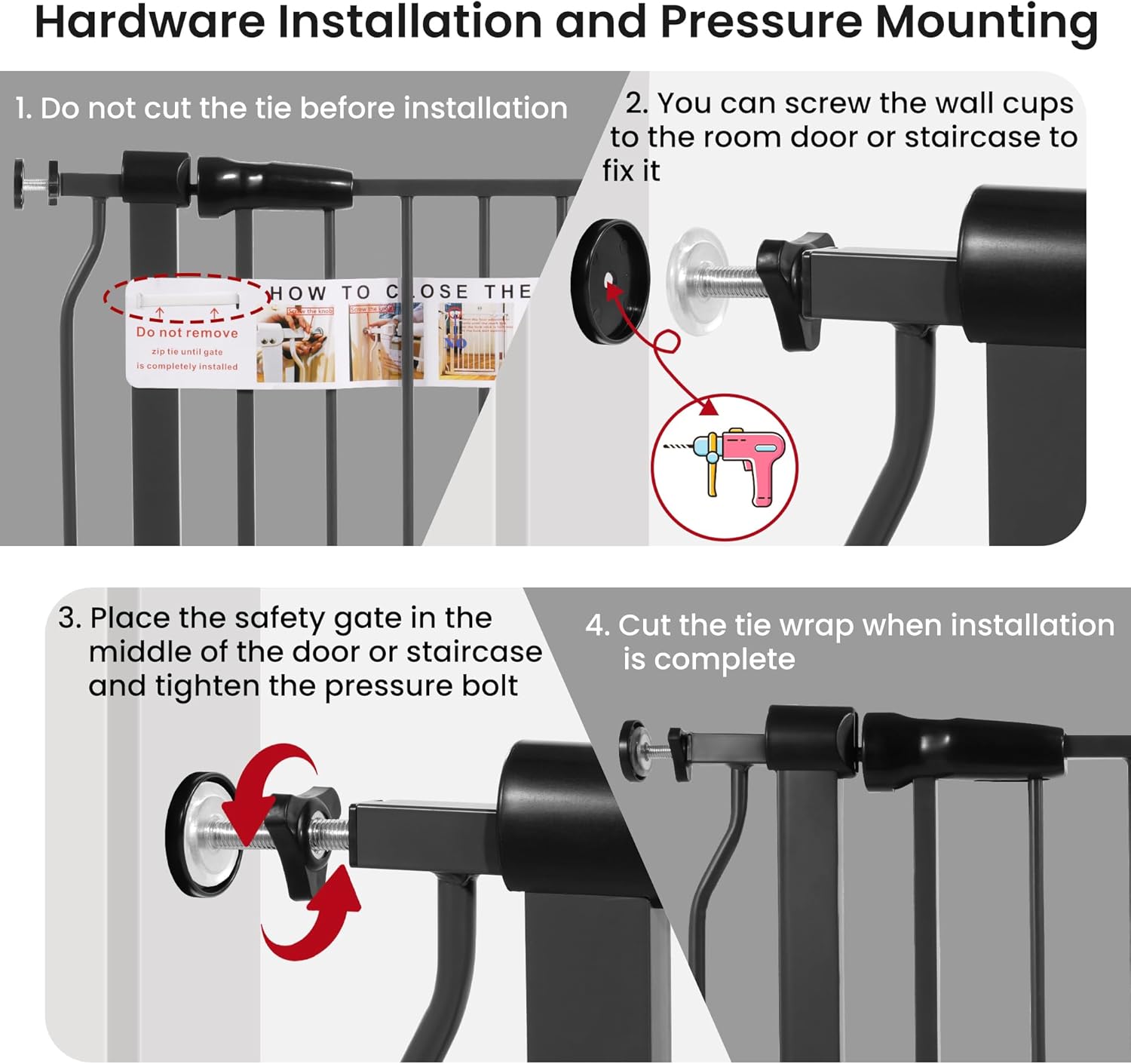 Baby Gate for Stairs Doorways, Safety Pet Gate with Botswana Ubuy