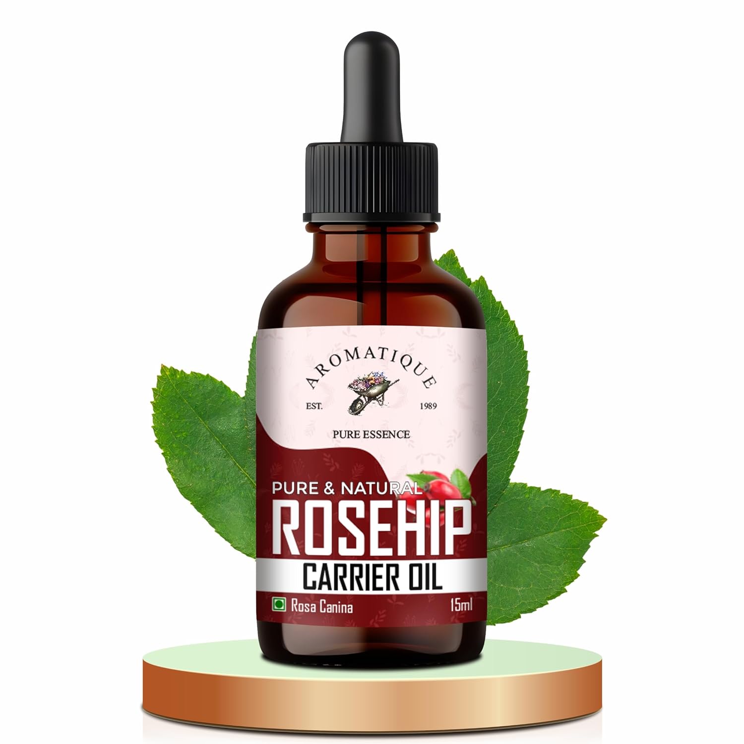 Aromatique Rosehip Oil for Face - Rose Hip Oil for Skin, Nail, Face, Hair - Rosehip Oil for Men and Women - All Types of Skin - 15 ml Aromatique Rosehip Oil for Face - Rose Hip Oil for Skin, Nail, Face, Hair - Rosehip Oil for Men and Women - All Types of Skin - 15 ml