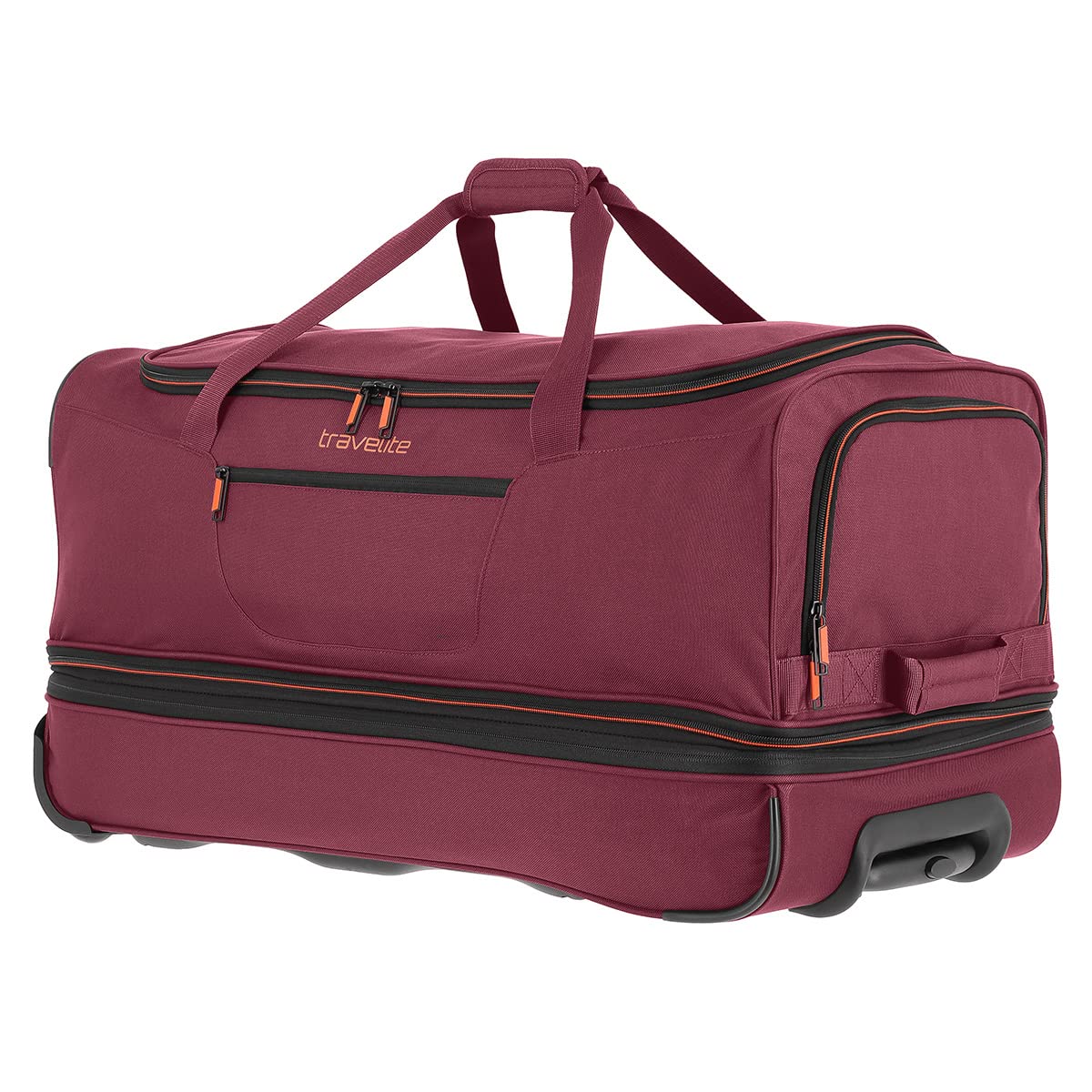 travelite Bolsa de viaje Trolley con ruedas, volumen grande y ampliable, BASICS, bolsa enrollable para equipaje blanda con pliegue de expansión, 70 cm, 98 - 119 litros