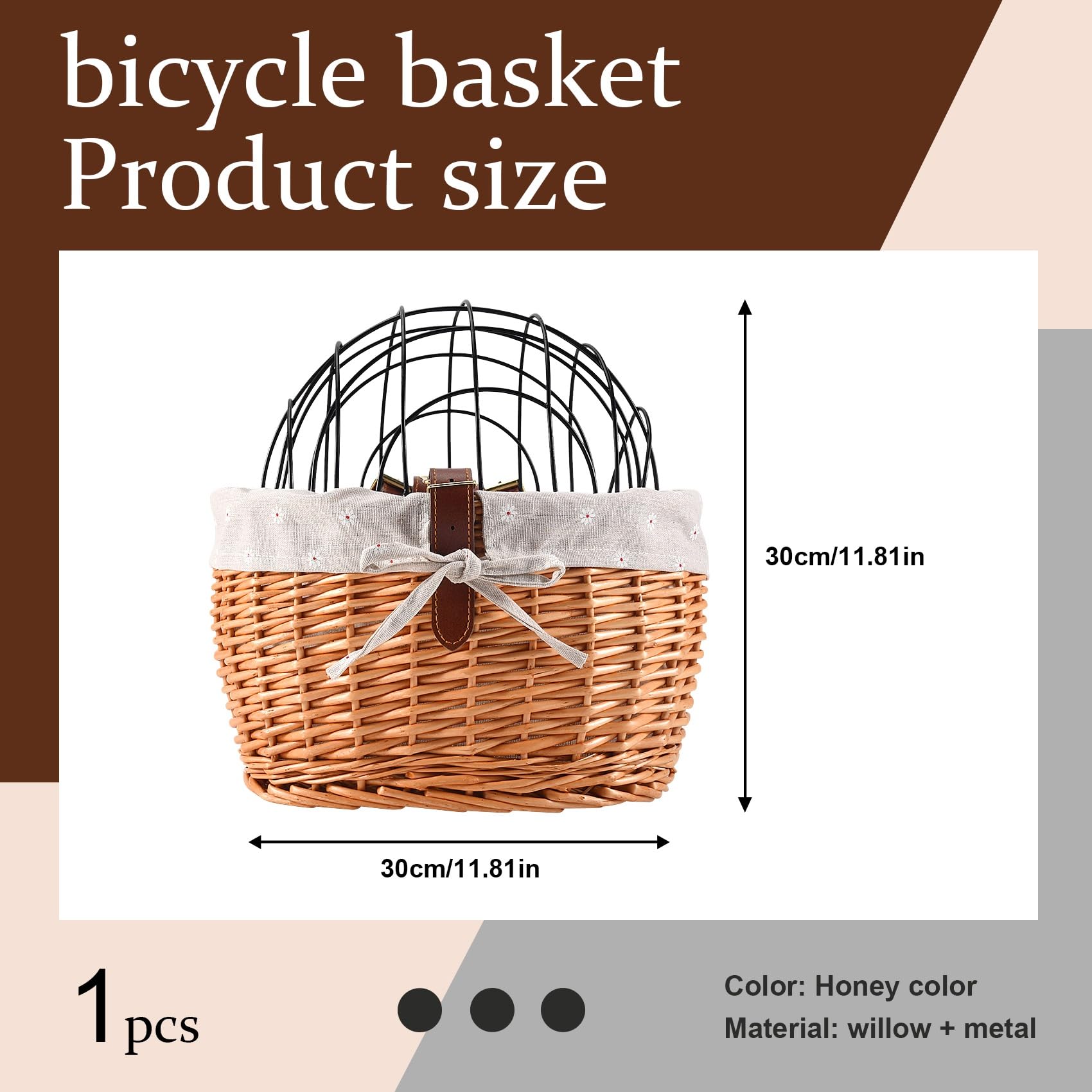 Nagoyuki Gatto Cane Bicicletta Anteriore Manubrio Cestino Animali Domestici Tessuto Mano Wicker Bici Da Strada Cestino Pet Gatto Cane Del