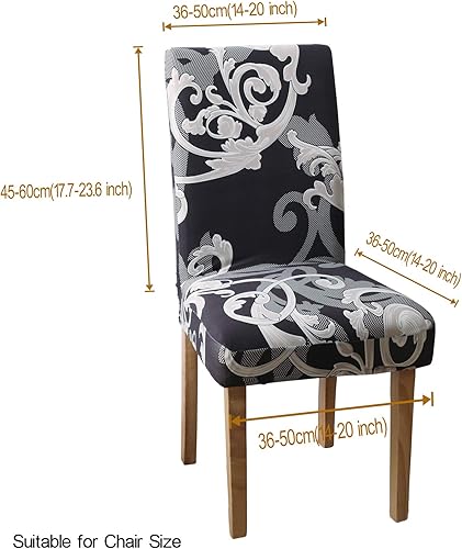 Miniatura 2 de Fundas elásticas para sillas de comedor, extraíbles y lavables, protector de asiento funda para silla Parson para comedor, fiesta, banquete, hotel,