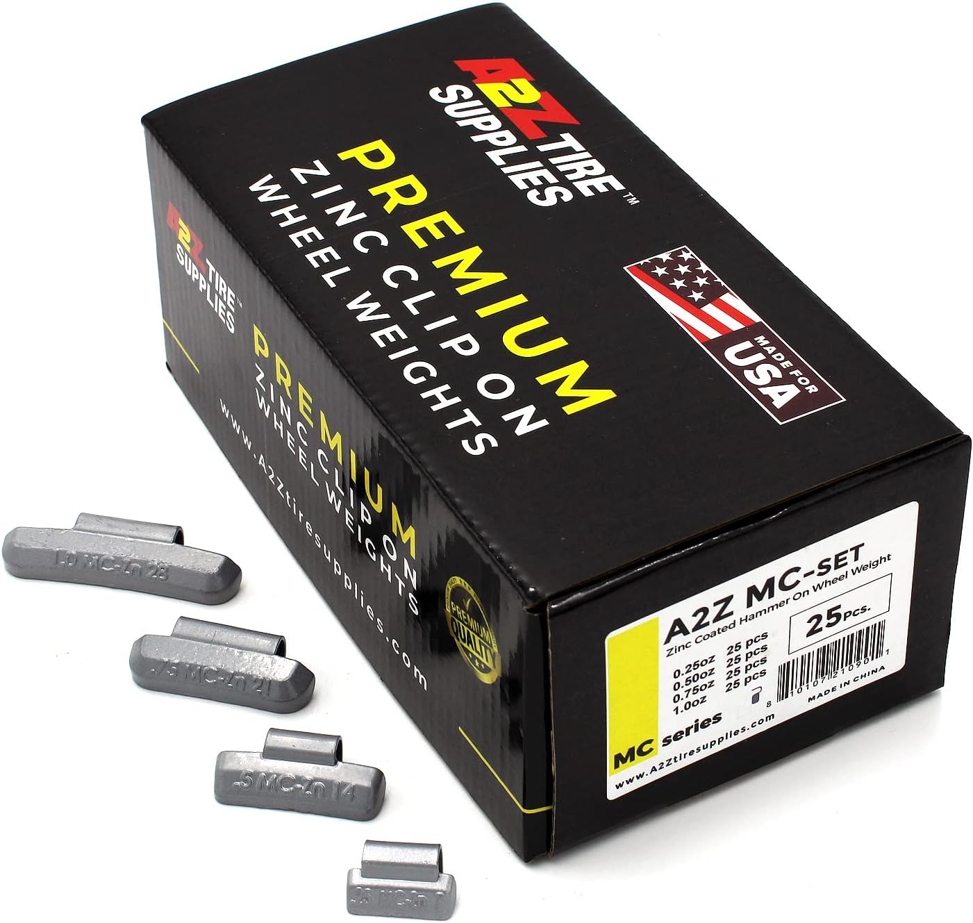 Lead Weights Flat WW-M2SG 304pcs Slim Adhesive Stick-on Wheel Weights Kits 1/4 Oz 240 Pcs 1/2 O Drapery Weights Zinc - Foto 9