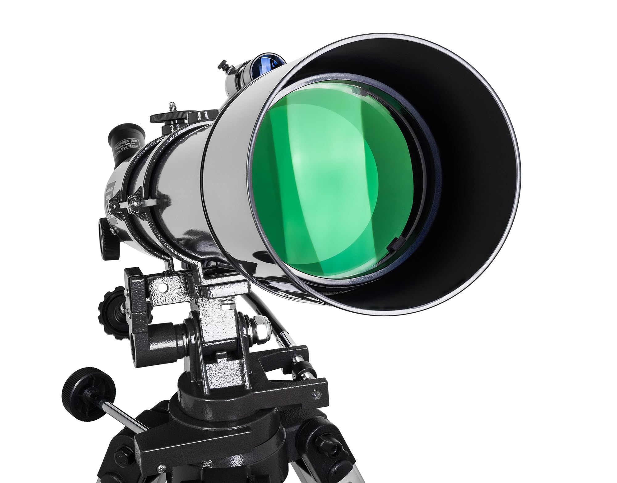 Levenhuk New Skyline Plus 90/900 AZ3 Telescopio Refractor Acromático con Montura Altacimutal AZ3, Trípode Ajustable Incluido, para Astrofotografía, Observación Objetos Cielo Profundo
