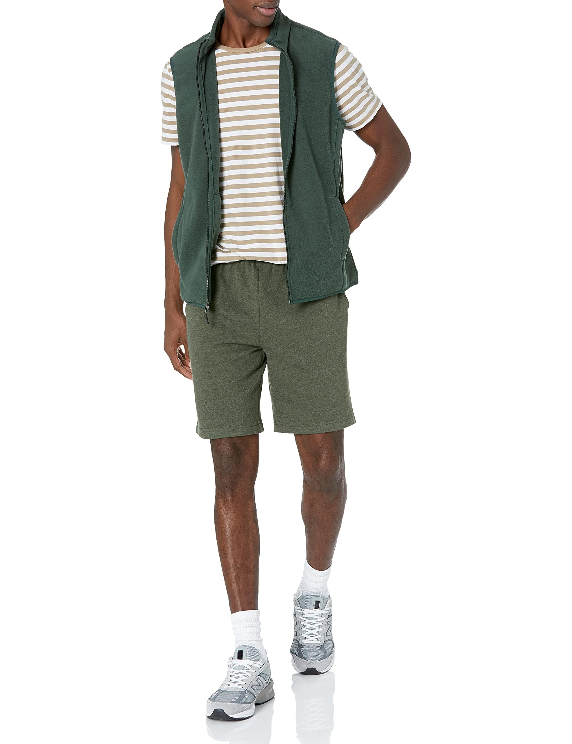Amazon Essentials Homme Veste Polaire à Fermeture éclair intégrale (Grandes Tailles Disponibles)