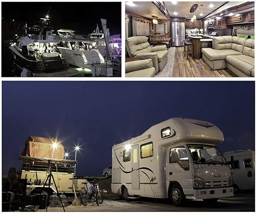 Miniatura 6 de Bombilla LED BA15D de 12 V 1076 1142 1176 1004 S8 3W 6000K luz blanca diurna, base de doble contacto de bayoneta DC, RV Camper, autocaravana, lancha