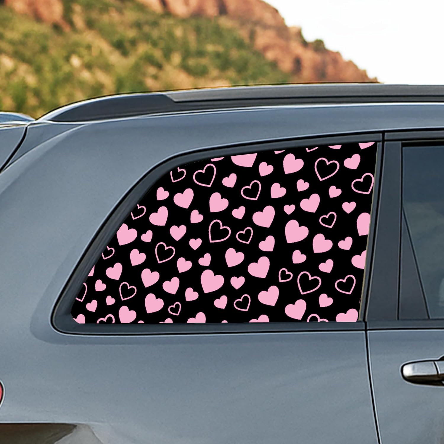 Amazon.com: 2PCS Universal 42x100cm Rear Side Window Heart Decal