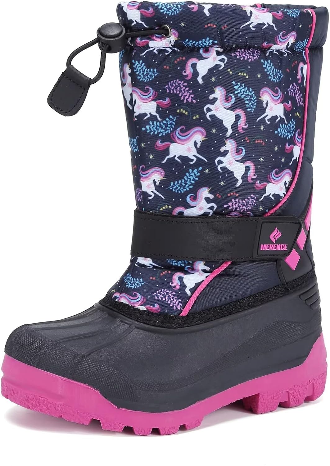 CIOR Kids Snow Boots for Boys Girls Toddler Winter Outdoor Boots Waterproof with Fur Lined(Toddler/Little Kids/Big Kid)