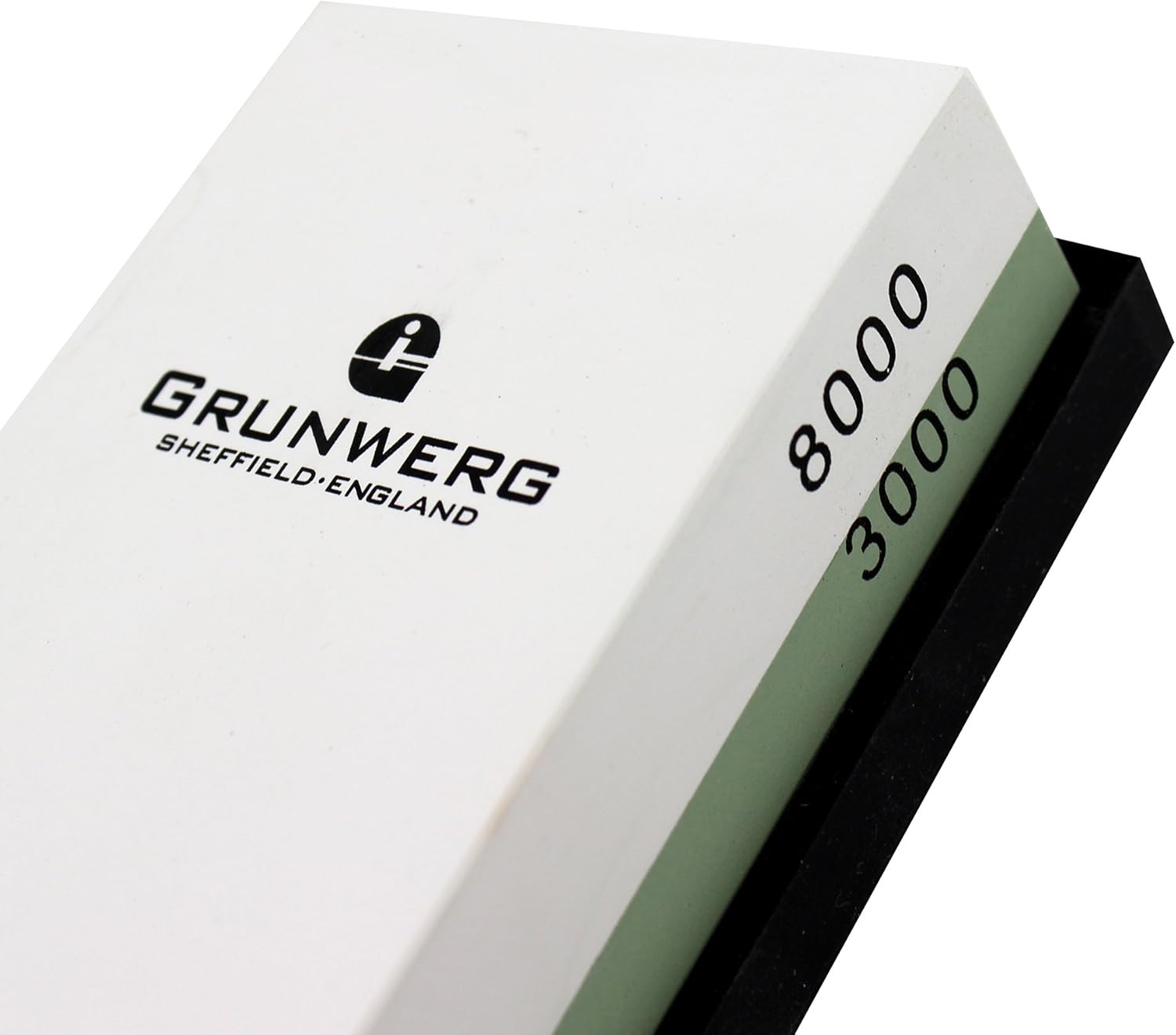 Grunwerg Combination Double Sided Whetstone Knife Sharpener, 8000/3000 Grit