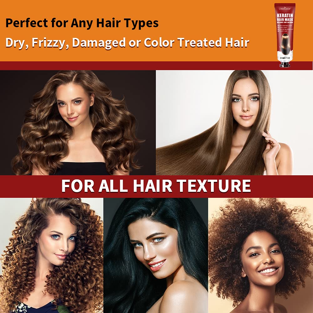 9 Pack Hair Treatment Masks Gift Set Bulk-Keratin Hair Mask Hydration Deep Conditioner -Hair Repair Treatment Protein Hair Mask- Deep Conditioning for Dry Damaged Hair ,Travel Size Hair Mask-30ml : Beauty & Personal Care