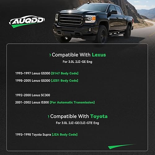 Miniatura 3 de AUQDD Conjunto de polea y tensor de correa 38170 (para 3.0L 2JZ-GE Eng.) para Lexus GS300,98-05 GS300,01-02 IS300,92-00 SC30093-98 Toyota Supra