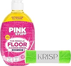 Miracle Floor Cleaner Spray – Quick Dry Formula, Vegan, Squirt & Mop, No Water Needed, Suitable for All Floors, 750ml with Terry Microfiber Cloth