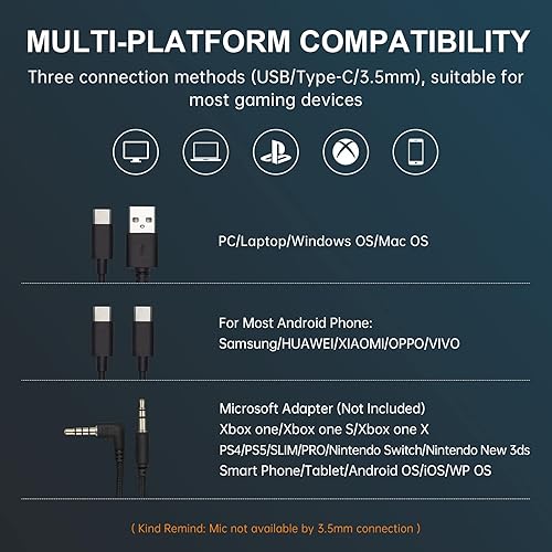 Miniatura 3 de Hecate by Edifier GX - Auriculares para juegos de alta resolución para PS4PS5PCSwitchXbox Gamepad - USBTipo-C0138in Auriculares para juegos con