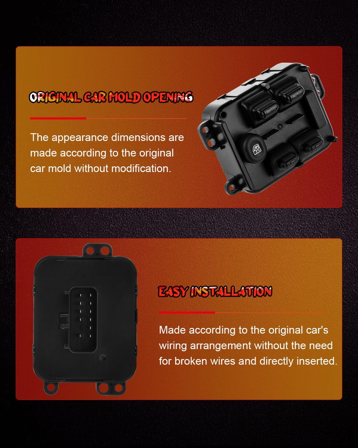 Power Window Switch Master Control Switch Front Left Replacement fits for Jeep Liberty 2005-2007 56054002AA 901-467