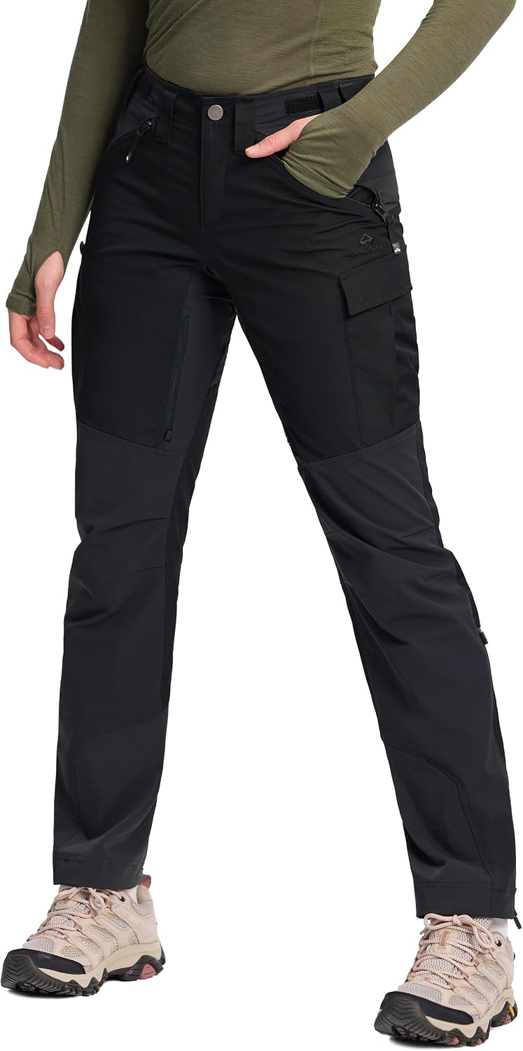 Pioneer Camp Women's Durable and Ventilated Pants Cordura-Accents Ripstop Water Resistant for Trekking Outdoor