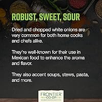 Vista 5 de Frontier Productos naturales, bolsa de cebolla blanca picada, producto orgánico certificado, bolsa de 16 oz