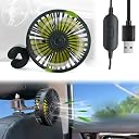 HASTHIP® USB Fan for Car Back Seat,Rotatable USB Fan with Cable,Headrest Mounted 5V Mini with 3 Speed Switch Controller for Baby Back Seat Passengers gallery image
