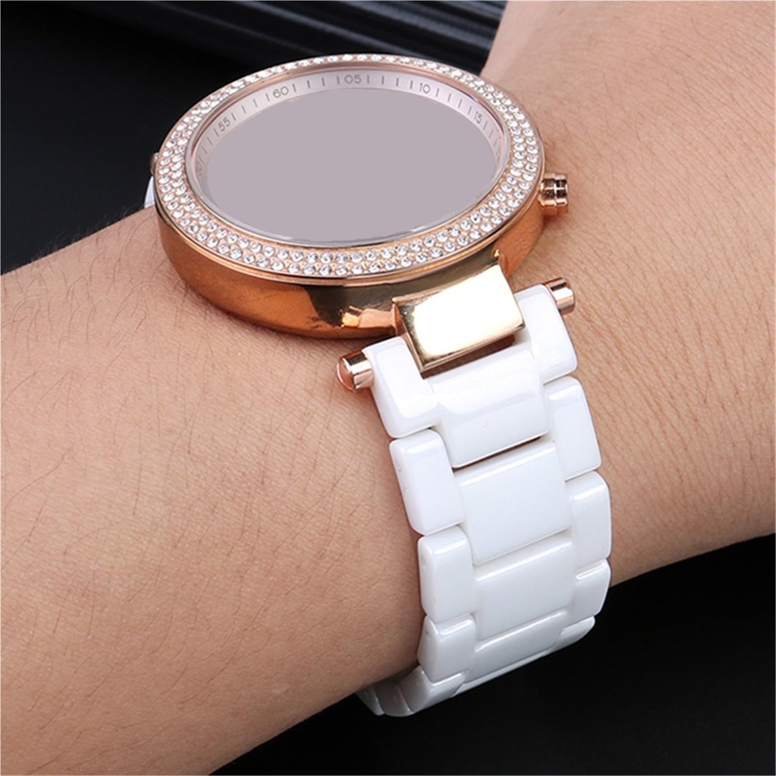 Ceramiczny pasek Damska ceramiczna opaska na nadgarstek Bransoletka Męskie biznesowe akcesoria do smartwatchów