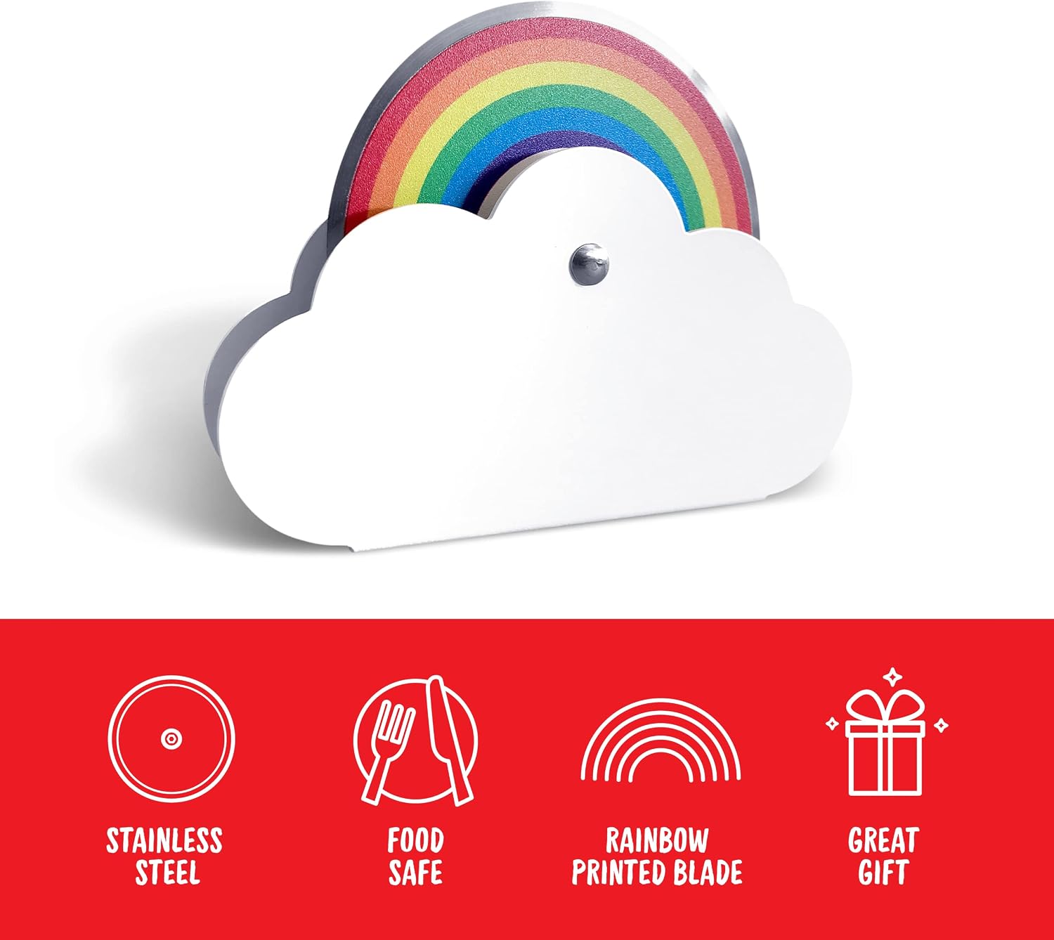 Genuine Fred PIE IN THE SKY, Rainbow Pizza Cutter