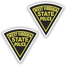 West Virginia State Police Vinyl Sticker for Car Vinyl Decal Truck Window Car Bumper Sticker 2 Inch Set of 2
