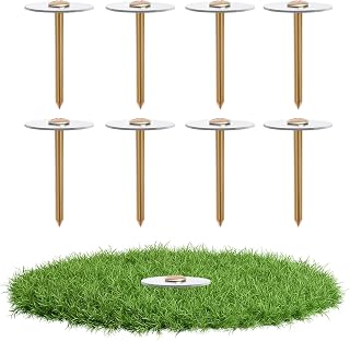 8 Pack Property Line Markers - High Visibility Survey Stakes, Yard, Garden | Durable, Waterproof & Easy Install Survey Markers