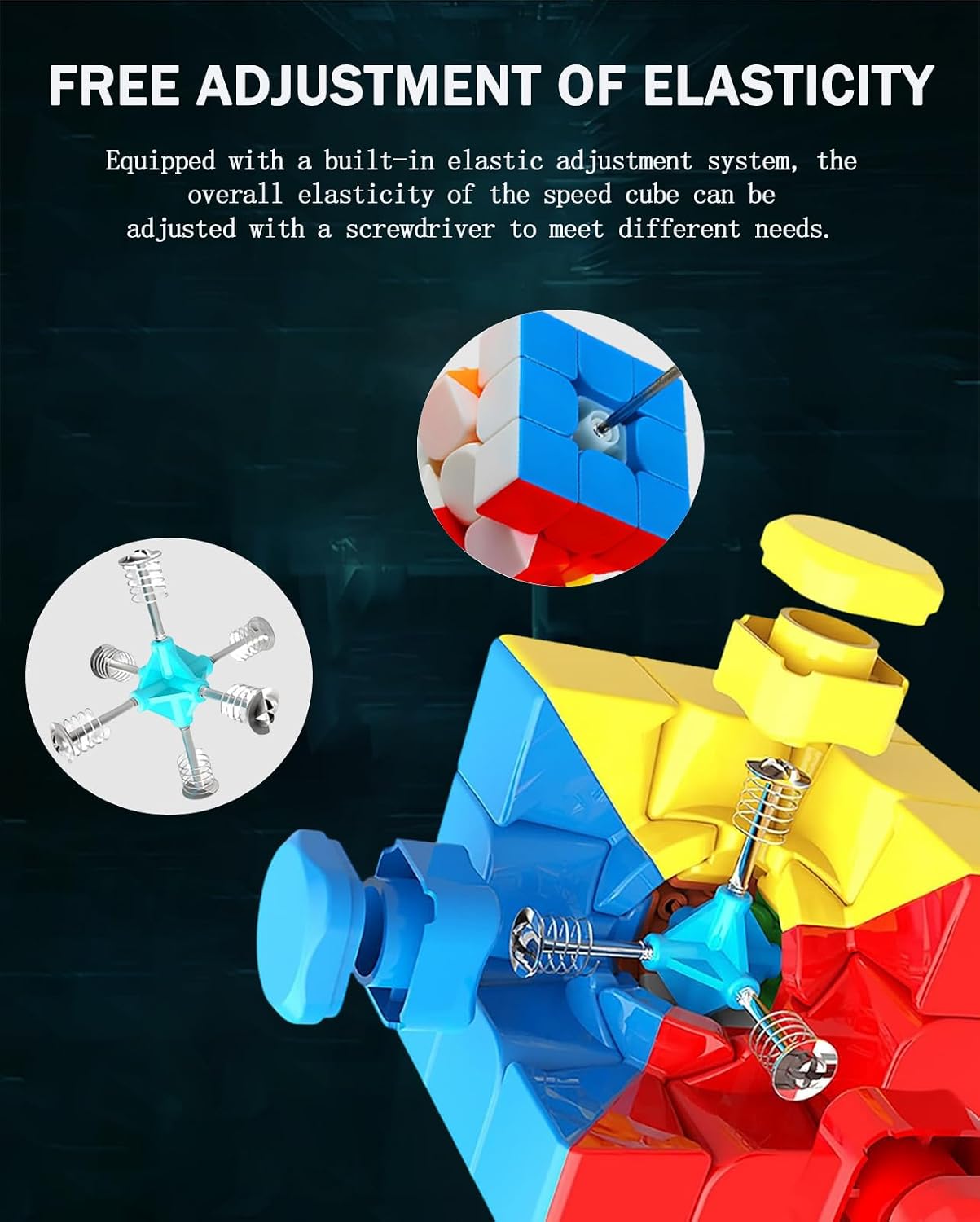 CFMOUR Speed Cube 2x2 3x3 Set, Stickerless Magic Pack Bundle, Puzzle Toys image 5