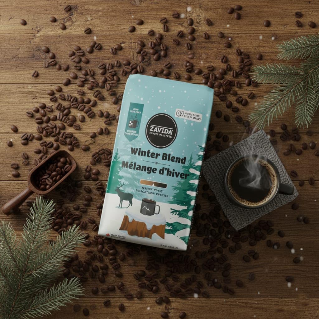 Zavida Winter Blend Whole Bean Coffee – 907g : Amazon.ca: Grocery