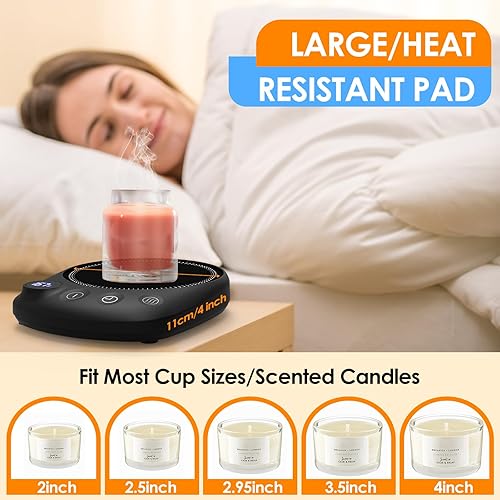 Miniatura 7 de Calentador de taza de café  Calentamiento más rápido y temperatura más alta, calentador de tazas de café para escritorio apagado automático, 4