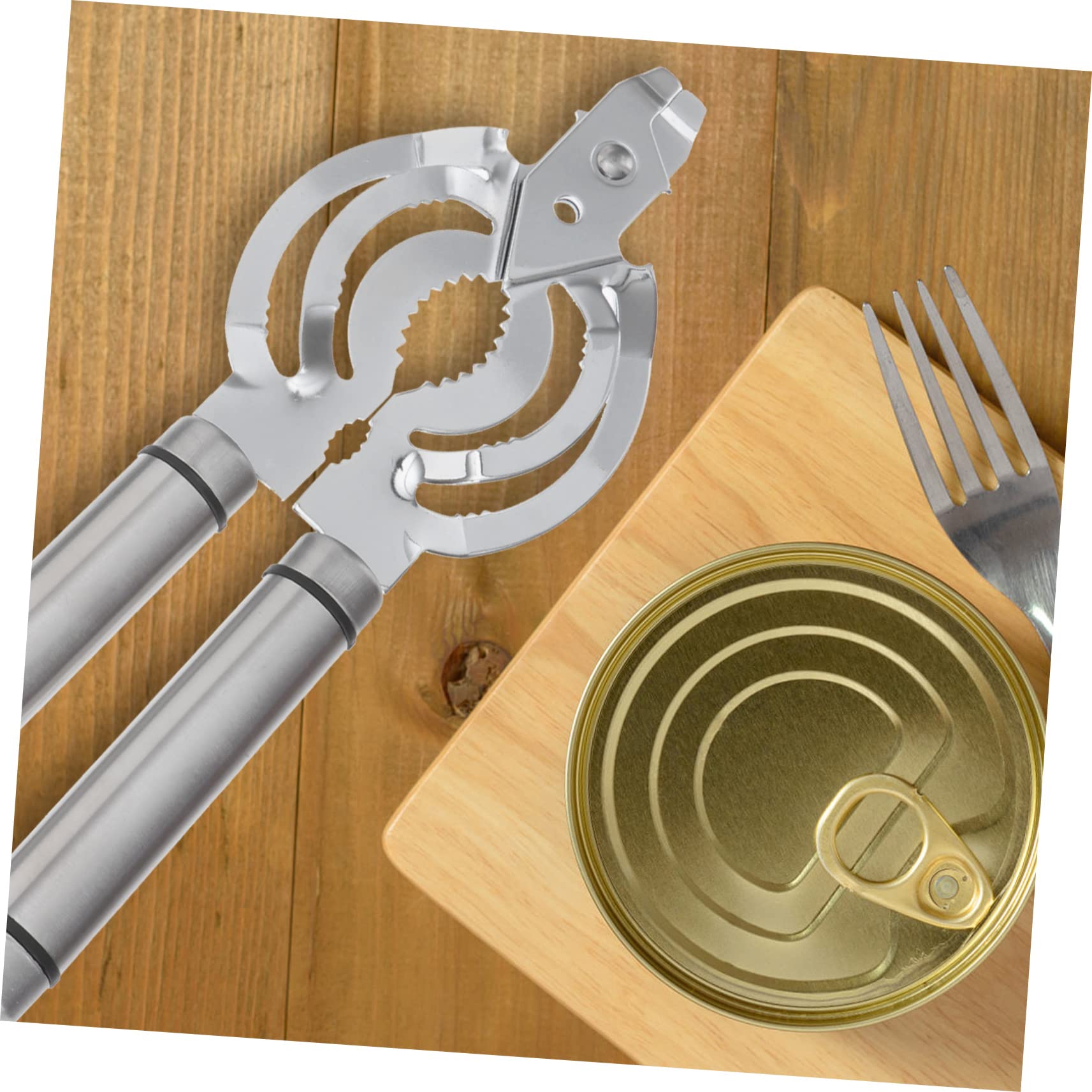 SMASOLO Multifunctional Jar Opener with Ergonomic Handle Silver Can and Lid Opener for Smooth Operation for Kitchen and Parties and Comfortable for All Hand