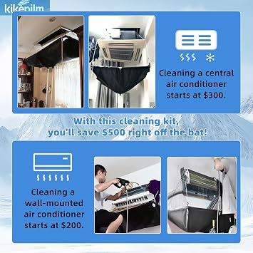 Full Set 20pcsmini Split Cleaning Kit,Mini Split Ac Unit Cleaning Bag