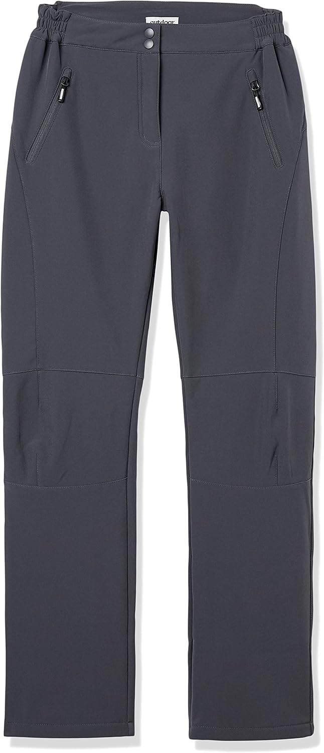  Essentials Women's Idra Fleece Lined Pants Outdoor Softshell Waterproof Insulated Hiking Ski Snow Warm Trousers : Clothing, Shoes & Jewelry