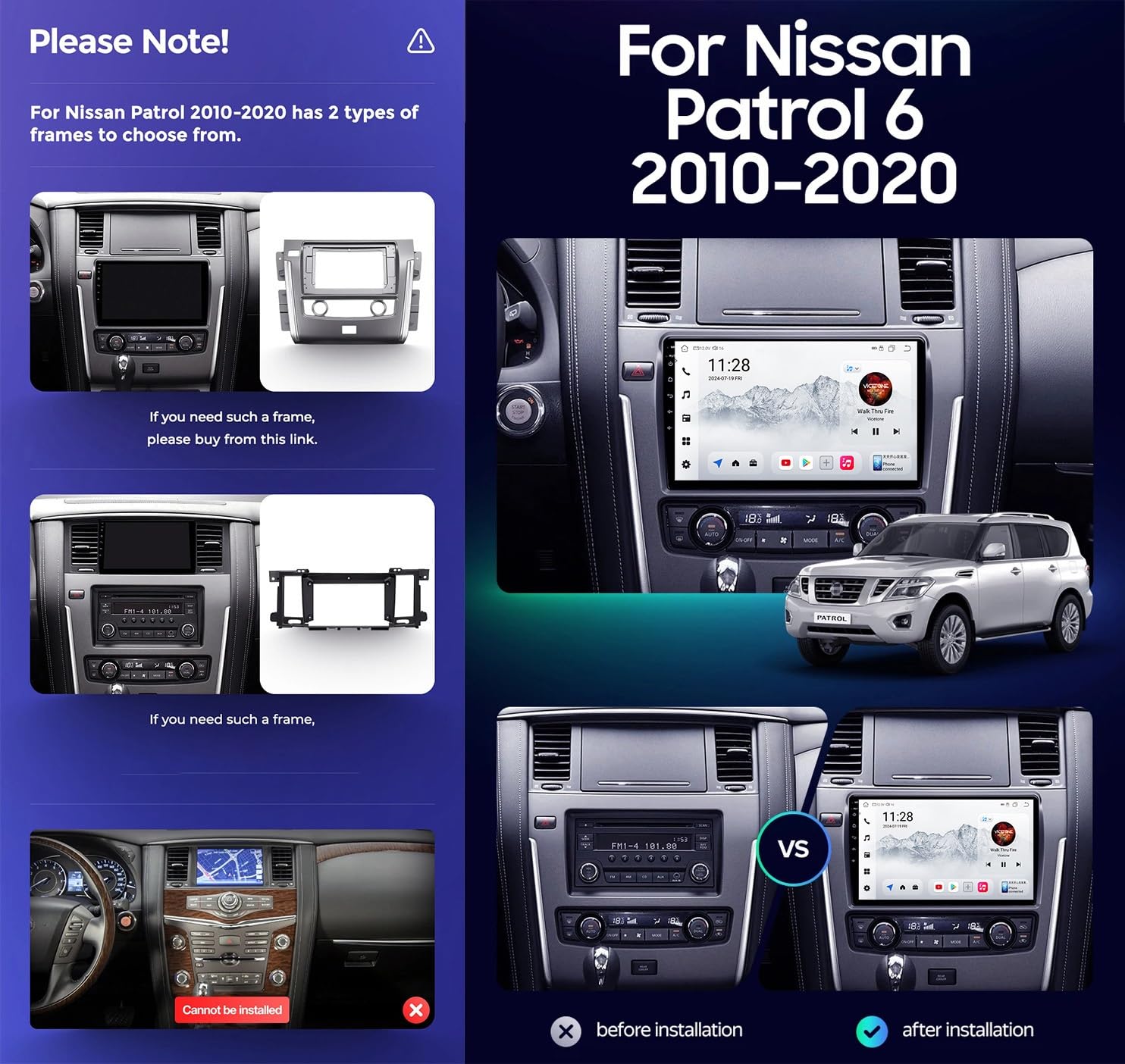 Autoradio 2 DIN con CarPlay/Android Auto, Touchscreen Radio da 9 pollici, Controllo vocale,per Nissan Livina 2 2013-2020 Navigazione GPS, WiFi & Bluetooth, FM/AM(B,2K C20 Plus)