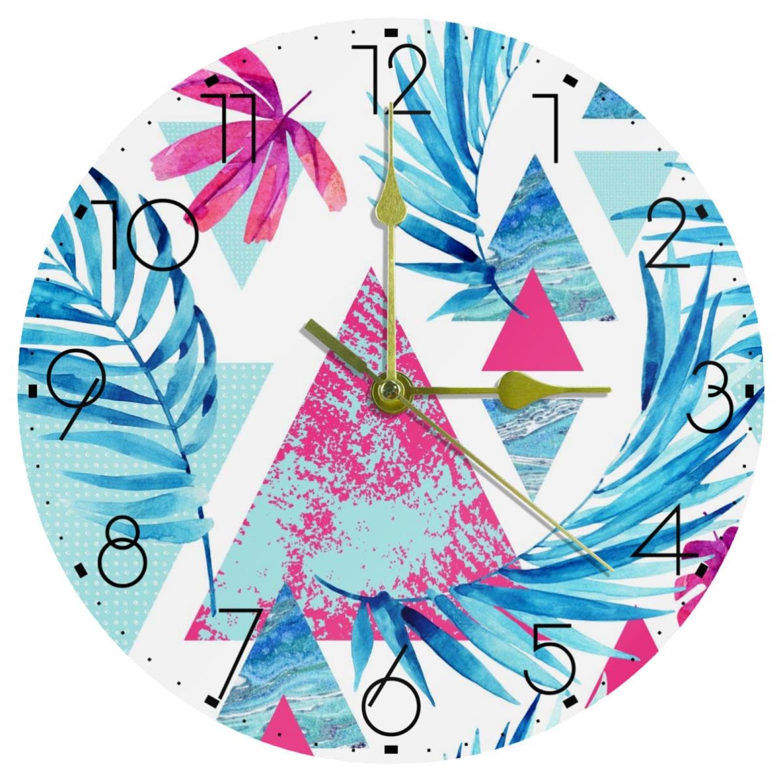 Horloge murale en acrylique durable de 25,4 cm au design épuré