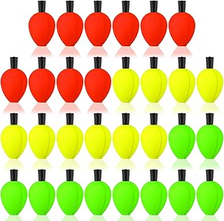 30 Pcs Trout Float Foam Teardrop Strike Fishing Bobbers Fishing Floats Fly Fishing Strike Indicators for Trout Offshore Saltwater Freshwater
