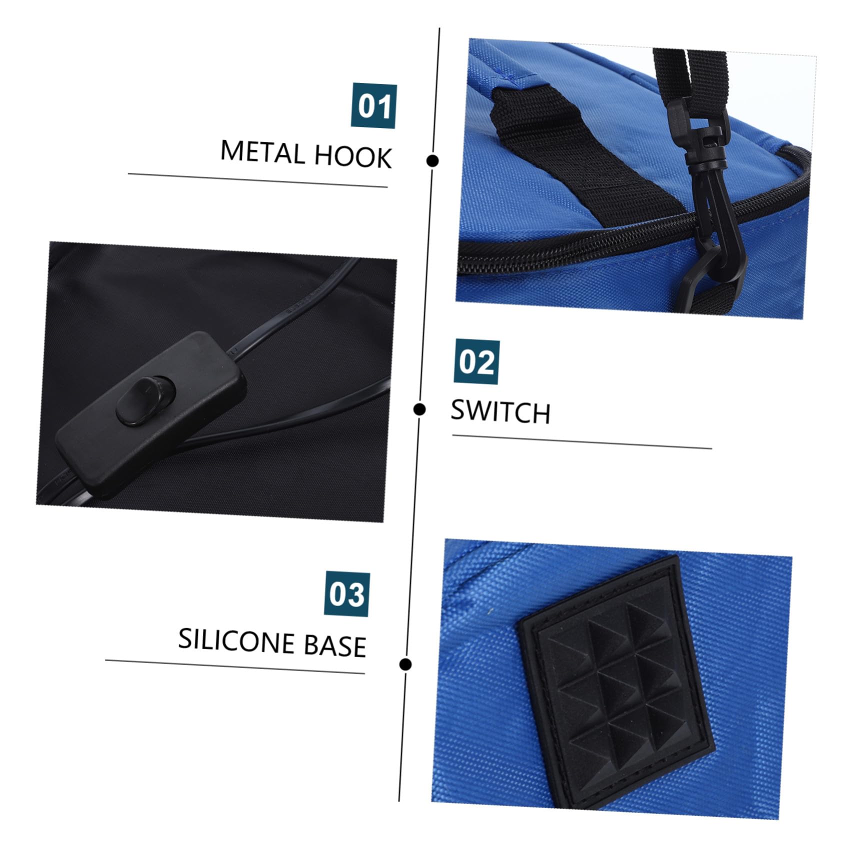 Auto Heiz Lunchpaket 12v Oxford Stoff Isolierte Speisenwärmertasche für Auto Outdoor Camping mit Schultergurt und Alufolie Innenfutter