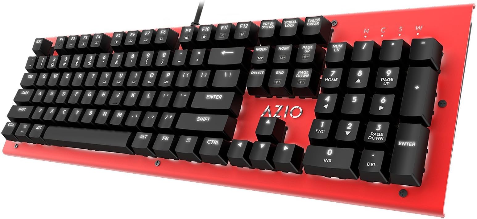 Azio Mk Hue Backlit Mechanical Keyboard (Red)