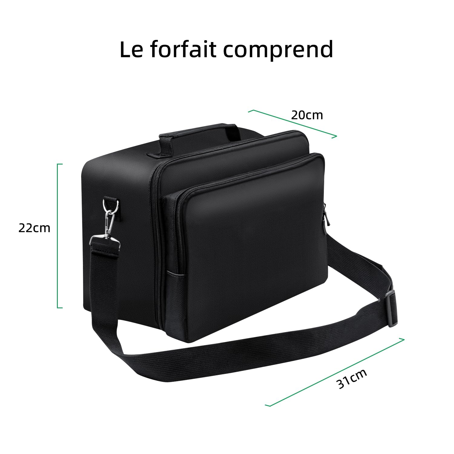 Mcbazel Étui de Protection pour Xbox Series X, étui de Transport pour Console Xbox Series X, Manette, câbles et Autres Accessoires, Noir , Étui de Transport