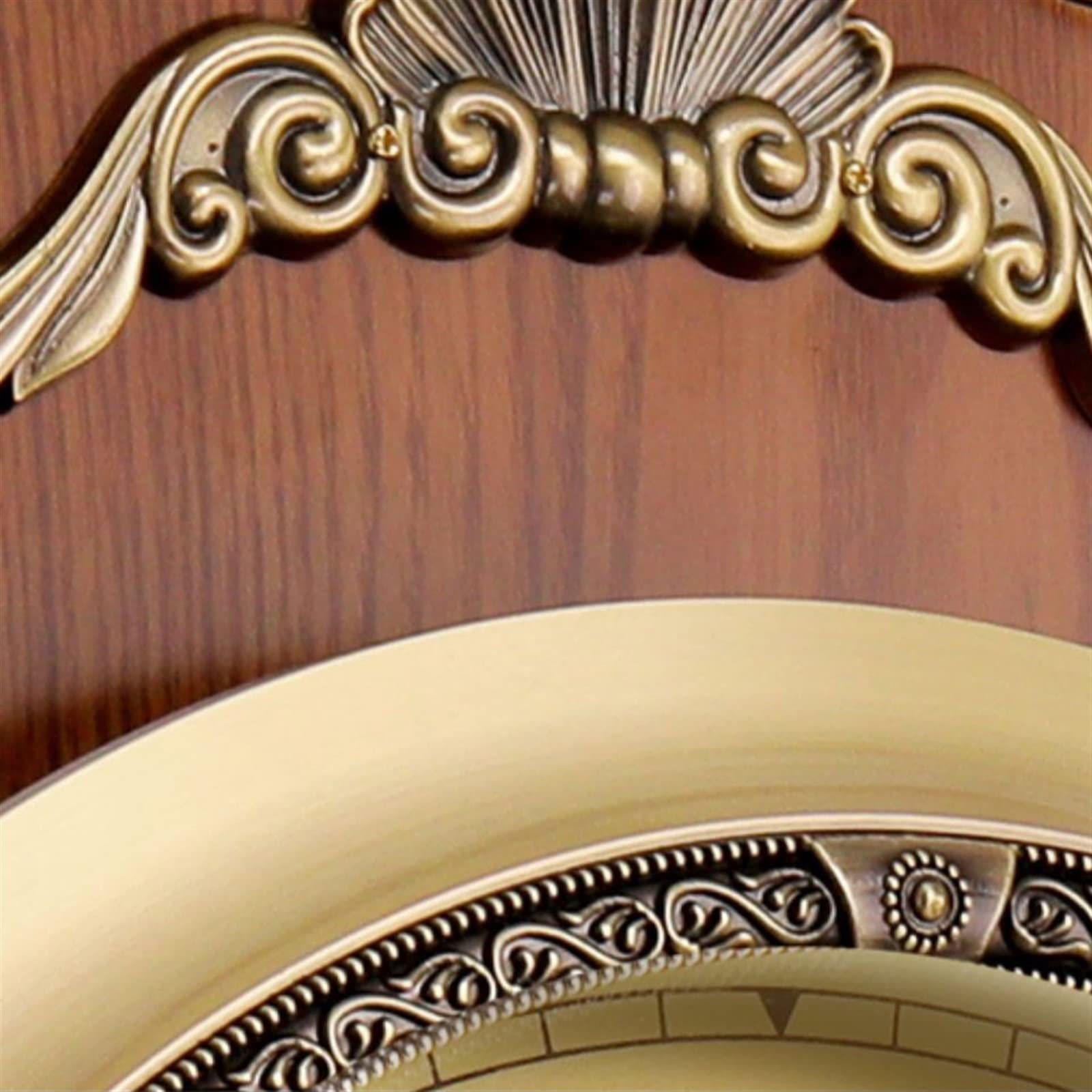Cucina Orologio da parete in rame di lusso classico europeo al quarzo soggiorno con orologio a pendolo Decorazioni per interni